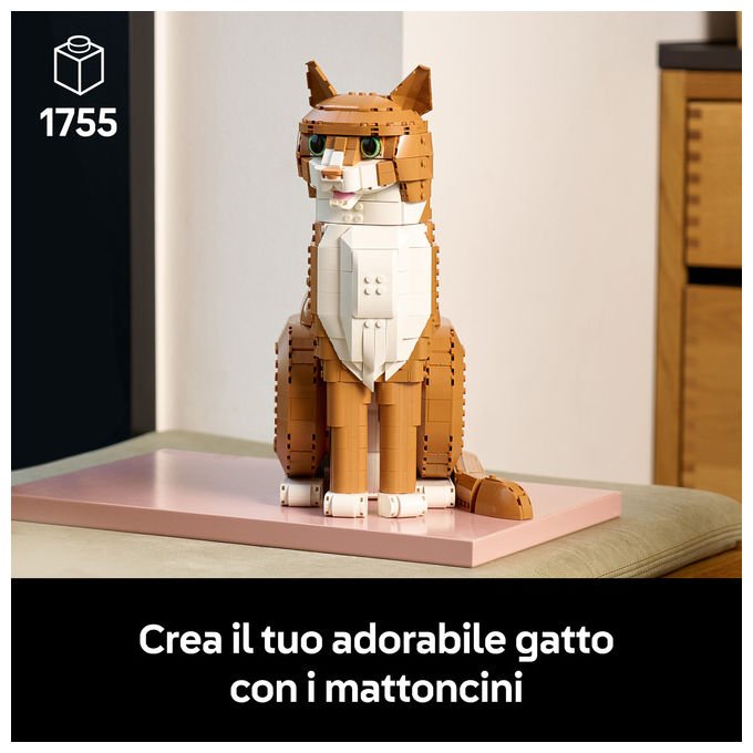 Lego Ideas 21376 Gatto Arancione Set da costruzione 1755 pezzi colore Arancione
