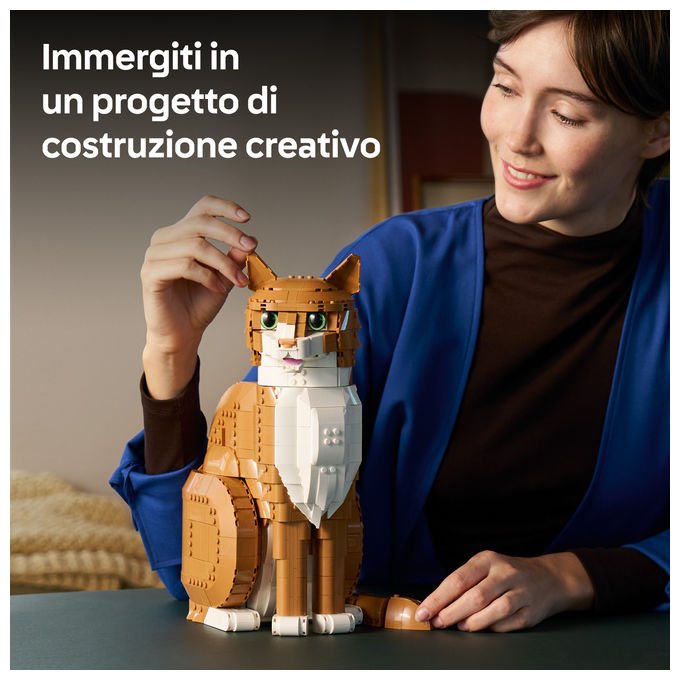 Lego Ideas 21376 Gatto Arancione Set da costruzione 1755 pezzi colore Arancione