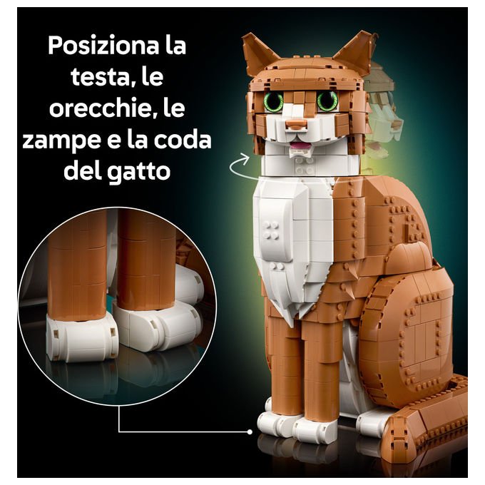 Lego Ideas 21376 Gatto Arancione Set da costruzione 1755 pezzi colore Arancione