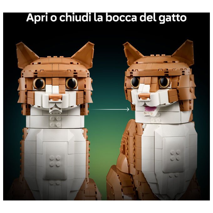 Lego Ideas 21376 Gatto Arancione Set da costruzione 1755 pezzi colore Arancione
