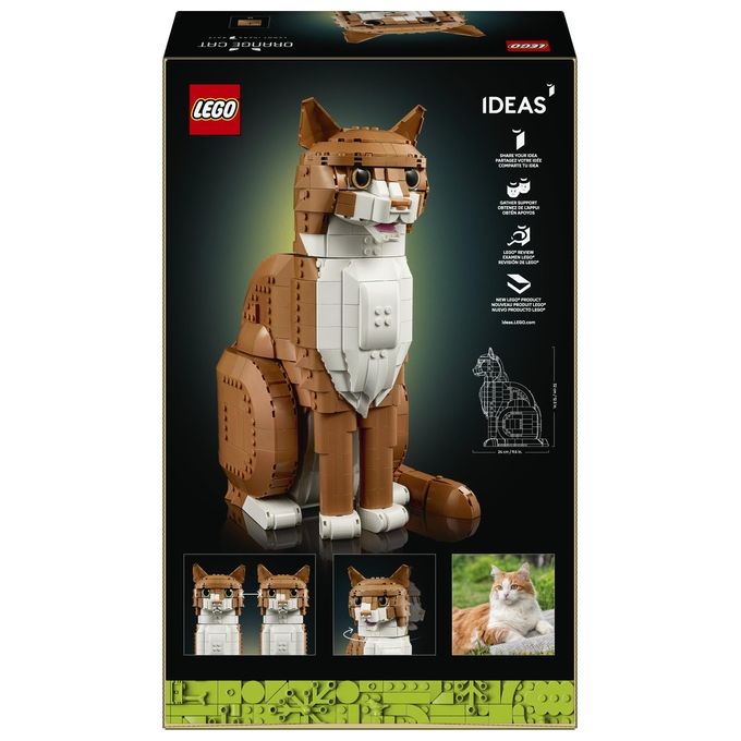 Lego Ideas 21376 Gatto Arancione Set da costruzione 1755 pezzi colore Arancione