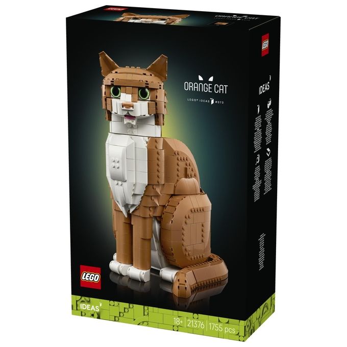 Lego Ideas 21376 Gatto Arancione Set da costruzione 1755 pezzi colore Arancione