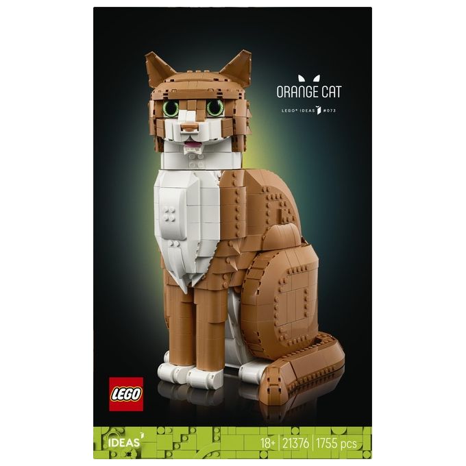 Lego Ideas 21376 Gatto Arancione Set da costruzione 1755 pezzi colore Arancione