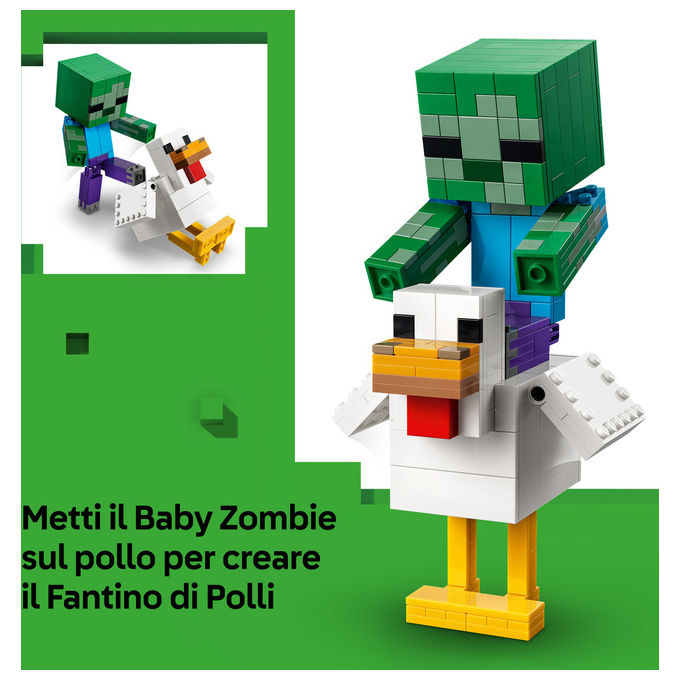 Lego 21582 Minecraft Fantino di Polli 344 pezzi eta' 9 anni colore Multicolore