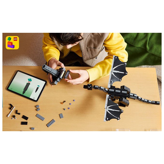 Lego 21595 Minecraft Drago dell'End Set da costruzione 710 pezzi ali mobili snodabile