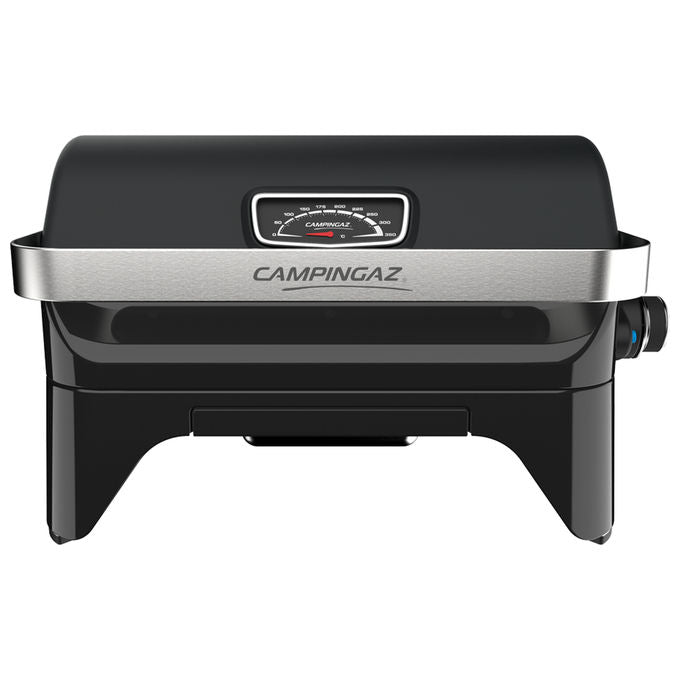 Campingaz ATTITUDE2GOR Barbecue a gas Portatile 1 bruciatore in acciaio inox 2400 W con accensione piezo e termometro integrato colore Nero