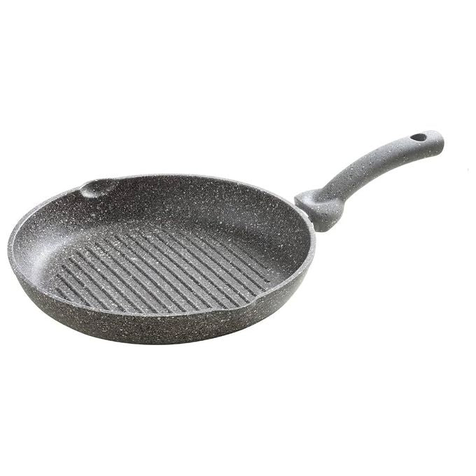 ACCADEMIA MUGNANO BISTECCHIERA 'CUORE DI PIETRA' cm. 28 (tonda) 28 cm induzione colore Nero