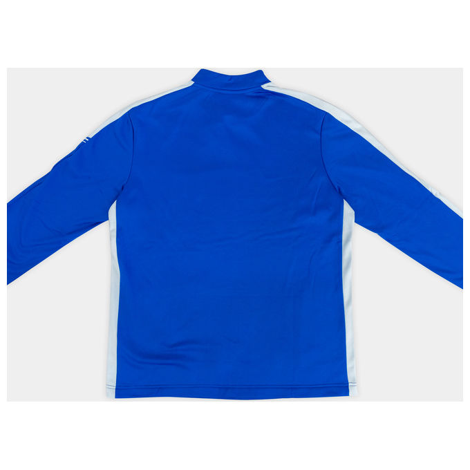 Felpa allenamento blu zip laterale Taglia M