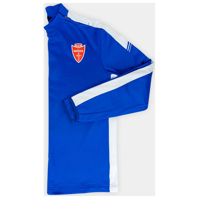 Felpa allenamento blu zip laterale Taglia M