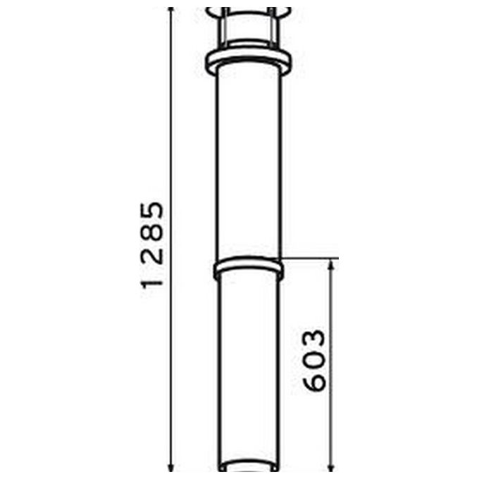 Vaillant 303800 Passante Fuori Tetto Nero 60-100