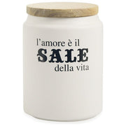 Barattolo sale 850 ml in gres, coperchio in bamboo, Idee