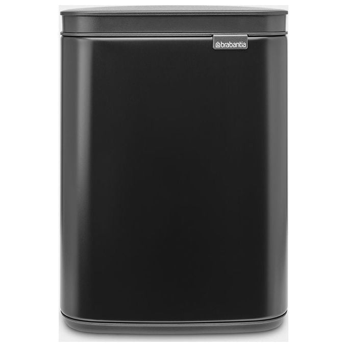 Brabantia 8710755222481 Bo Pattumiera 4L Acciaio con Chiusura Morbida e Secchio Interno Estraibile colore Nero