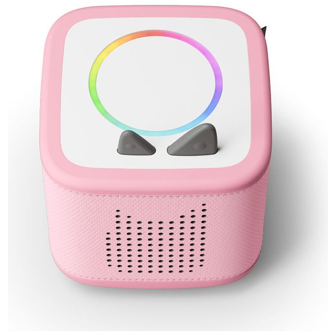 Tonies TONIEBOX2ROSAPAW Lettore Audio per Bambini con Giochi Interattivi e Luce Notturna colore Rosa