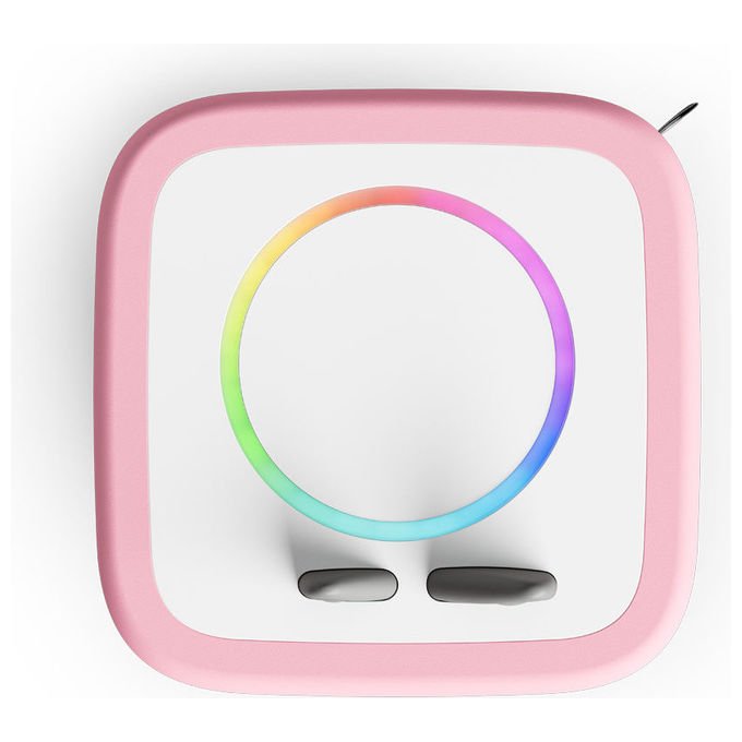 Tonies TONIEBOX2ROSAPAW Lettore Audio per Bambini con Giochi Interattivi e Luce Notturna colore Rosa
