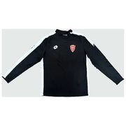 Felpa allenamento nera zip laterale Taglia S