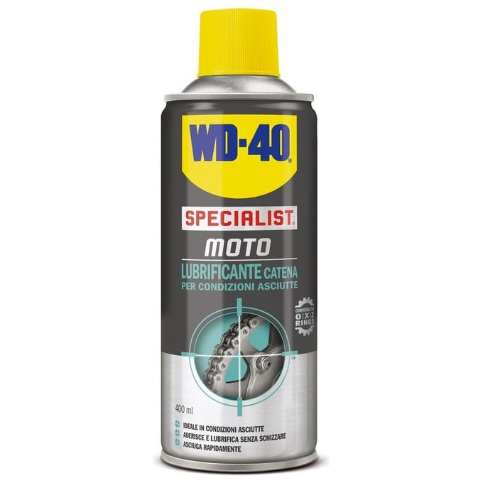 WD-40 Lubrificante catena moto condizioni asciutte formato 400 ml Linea - Specialist MOTO