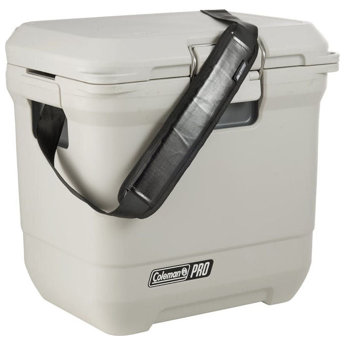 Coleman 2213850 Borsa Frigo 24 L con Isolamento in Poliuretano 72 h di Autonomia Tracolla Regolabile Tappo di Scarico Colore Bianco