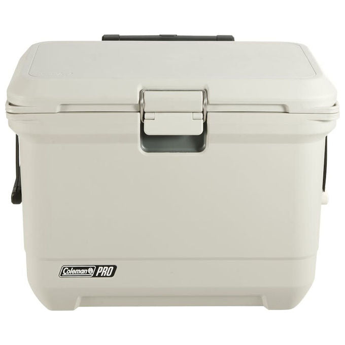 Coleman 2213912 Borsa Termica Pro 55 QT Capacita' 52 L Autonomia 5 giorni Ruote 2 Sistema di Drenaggio Antibatterico Colore Bianco