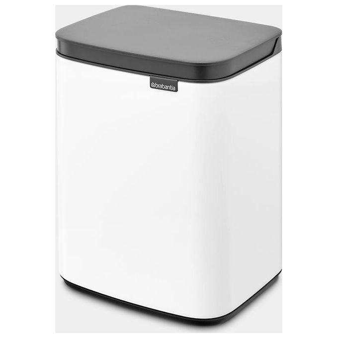 Brabantia 222344 Bo Waste Bin Pattumiera 4 L Acciaio con Apertura Laterale e Frontale colore Bianco