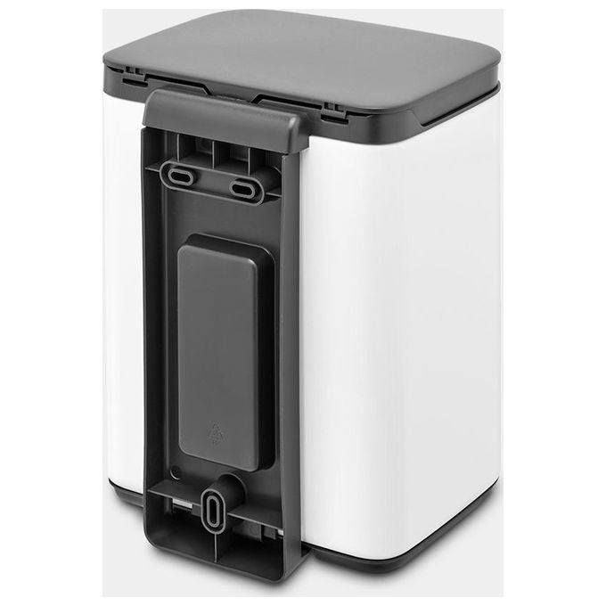 Brabantia 222344 Bo Waste Bin Pattumiera 4 L Acciaio con Apertura Laterale e Frontale colore Bianco