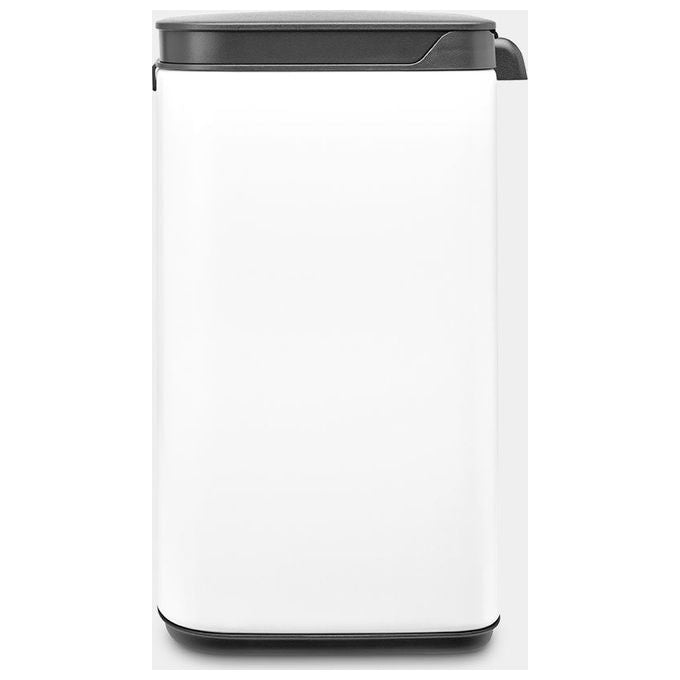 Brabantia 222344 Bo Waste Bin Pattumiera 4 L Acciaio con Apertura Laterale e Frontale colore Bianco