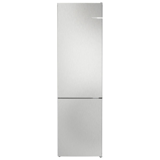 BOSCH Serie 4 KGN392LAF Frigorifero a libera installazione combinato 363 Litri Classe A Total No Frost Perfect Fit 203x60x66,5 cm Metal Look
