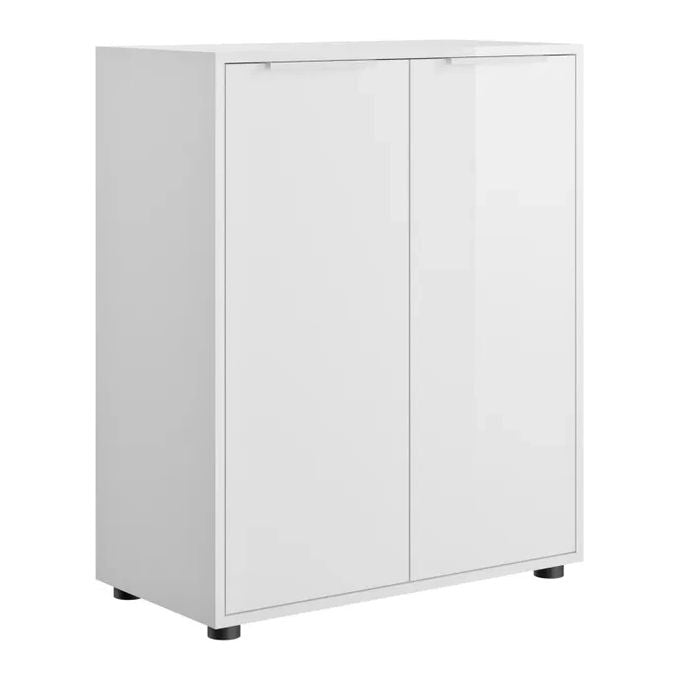 Composad BSA426K76804 Linea ESPRESSO Armadio Basso Multiuso con 2 Ante e 1 Ripiano Regolabile (72x86.9x35.3 cm) colore Bianco Laccato