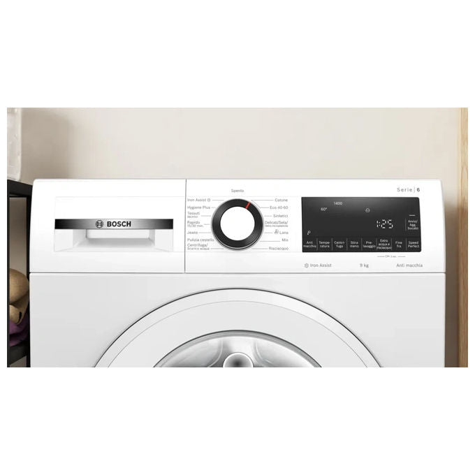 Bosch WGG244Z6IT Serie 6 Lavatrice Frontale 9 Kg 1400 rpm Classe A EcoSilence Drive ActiveWater Plus (85x60x59 cm) colore Bianco