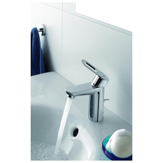 Grohe Rubinetto Miscelatore per Lavabo Bagno Cromo Lucido Starlight Start Loop