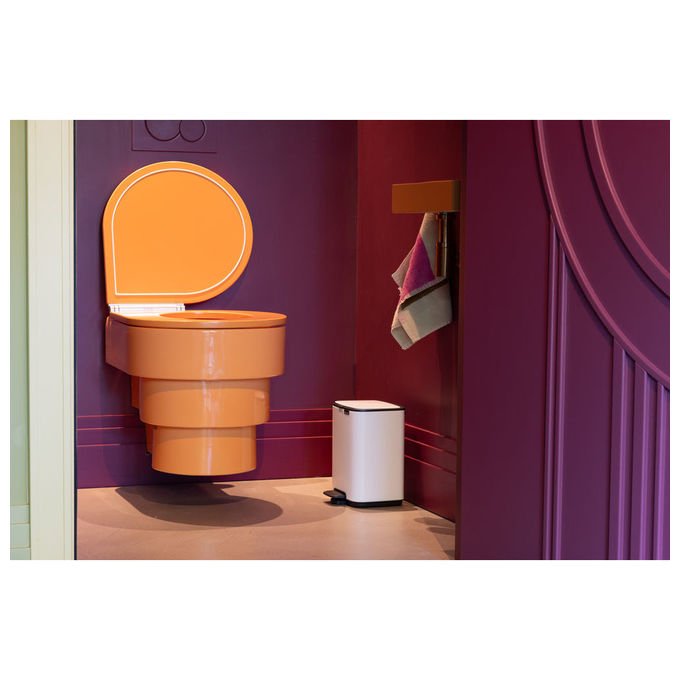 Brabantia 236723 Bo Pattumiera a Pedale 4 L con Coperchio Soft Close e Contenitore Rimovibile colore Bianco