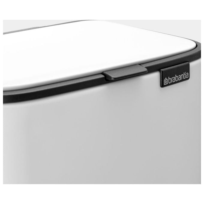 Brabantia 236723 Bo Pattumiera a Pedale 4 L con Coperchio Soft Close e Contenitore Rimovibile colore Bianco