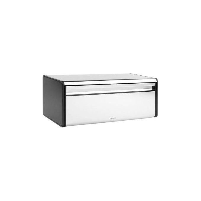 Brabantia 236846 Portapane Fall Front Acciaio con Chiusura Magnetica e Maniglia Grande colore Acciaio