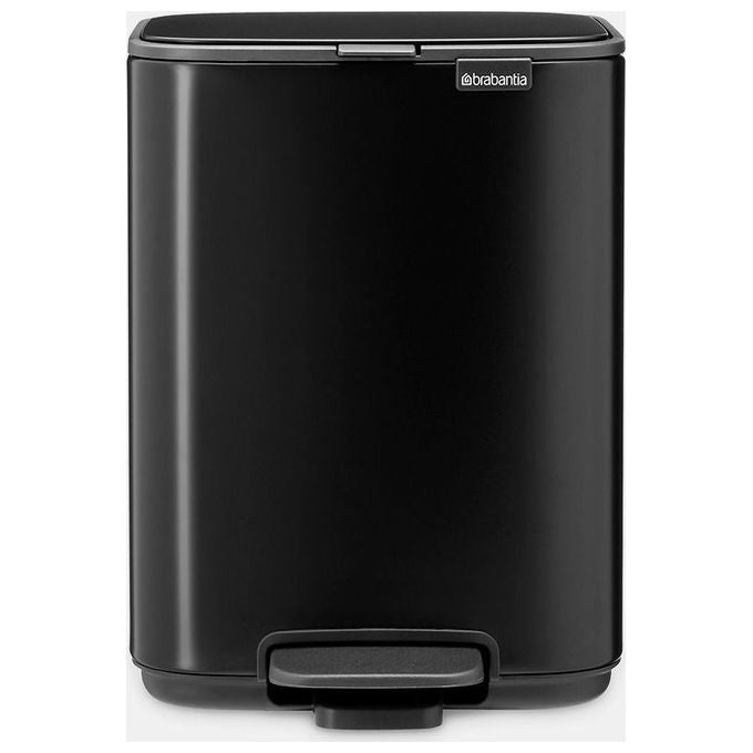 Brabantia 8710755237805 Bo Poubelle a' pédale 4L Acier Fermeture douce Série amovible Anti-dérapant couleur Noir