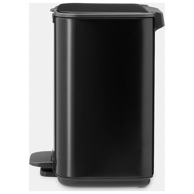 Brabantia 8710755237805 Bo Poubelle a' pédale 4L Acier Fermeture douce Série amovible Anti-dérapant couleur Noir