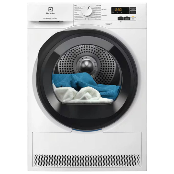Electrolux EW6HBG19G Serie 600 Asciugatrice Pompa di Calore 9 Kg Classe C SensiCare Antipiega (85x60x64 cm) colore Bianco