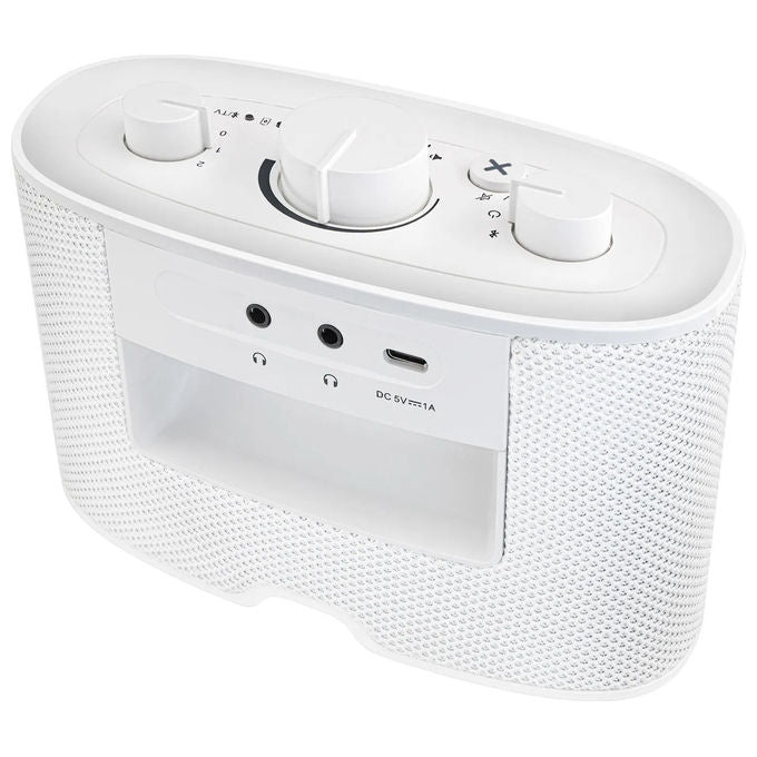 Albrecht 24100 Klaro Altoparlante Portatile Stereo 4 W Wireless Aux USB Type-C Bianco
