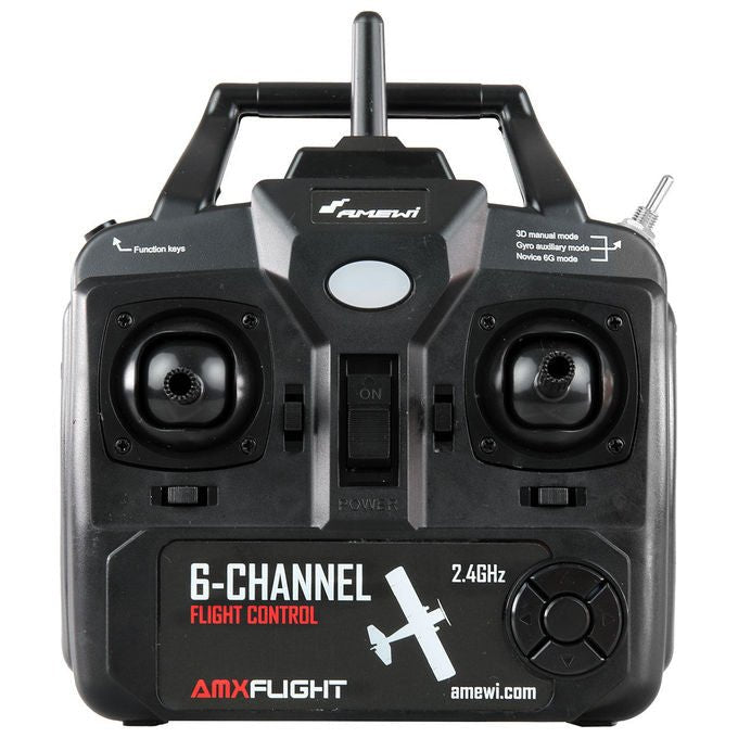 Amewi MAULEM7BRUSHLESS Aereo RC Brushless 510 mm 4 Canali 3D 6G Stabilizzazione Giroscopica LED Rosso