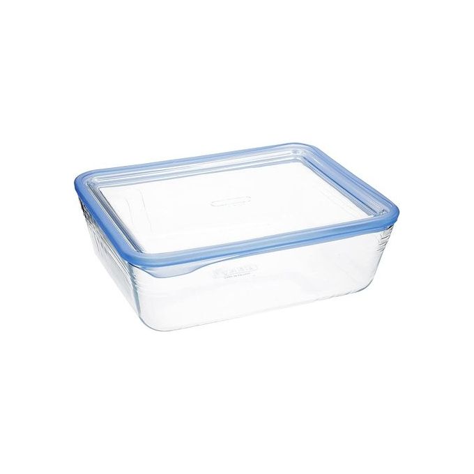 Pyrex Pure Glass Contenitore Rettangolare Ermetico con Coperchio 19x14x5cm 0.8 Litri