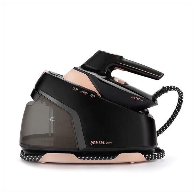 Imetec 9034 Evos Ferro da Stiro con Caldaia 2400W Nero Rosa