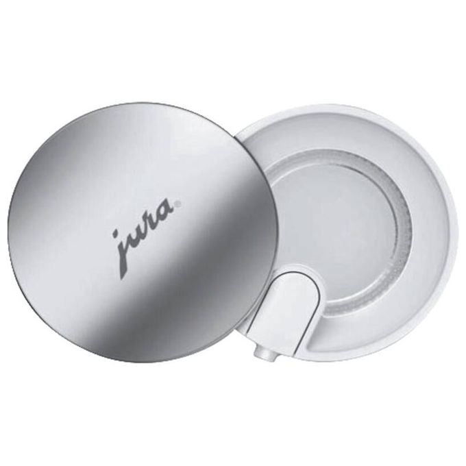 Jura 24313 Milch-Karaffe 0,5 L in Borosilikatglas con Struttura Rigata e Silikonadapter Interchangeabili colore Trasparente