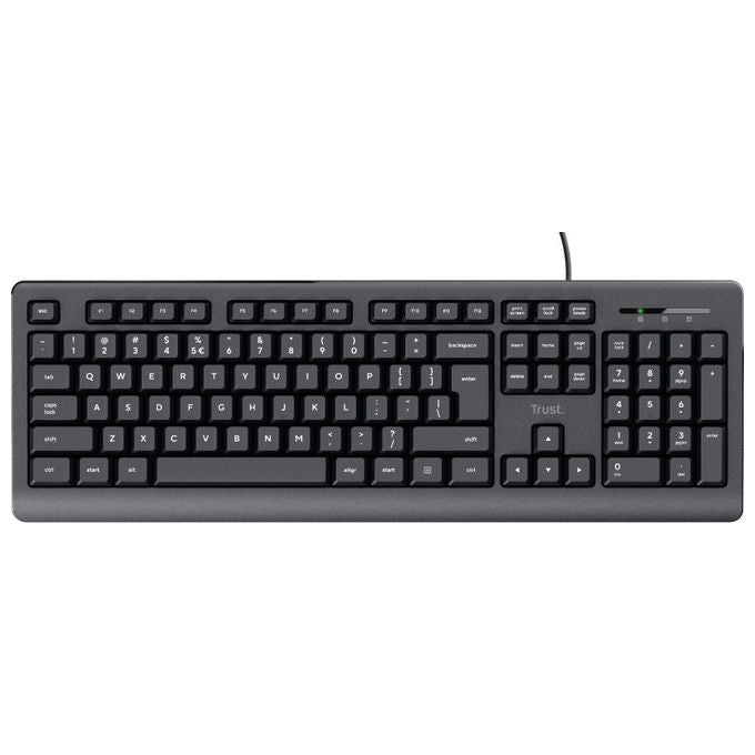 Trust 24388 TK-150 Tastiera USB Full-size 104 tasti AZERTY Nero colore Nero