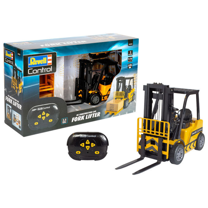 Revell 24535 Carrello elevatore radiocomandato 2.4 GHz motore elettrico colore Nero Giallo