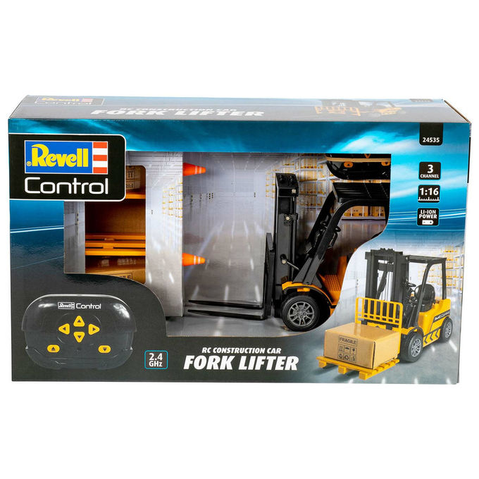 Revell 24535 Carrello elevatore radiocomandato 2.4 GHz motore elettrico colore Nero Giallo