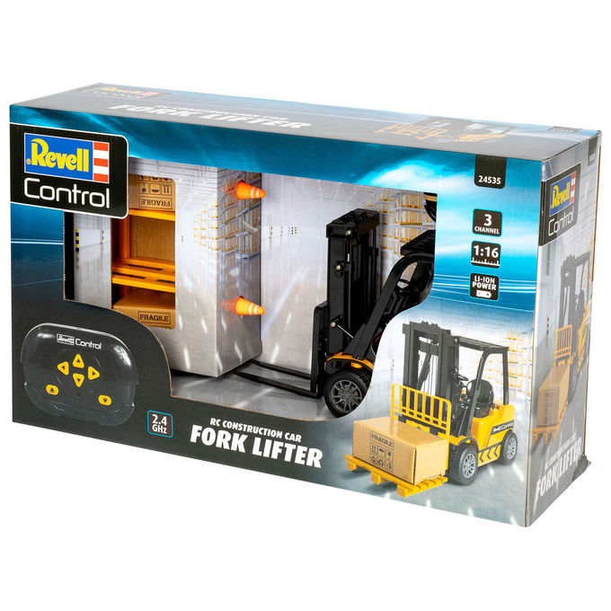 Revell 24535 Carrello elevatore radiocomandato 2.4 GHz motore elettrico colore Nero Giallo