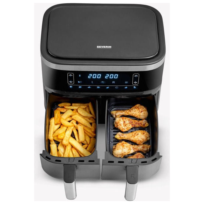 Severin FR2463 Friggitrice ad aria 8 L 2600 W 10 programmi Display LED colore Nero