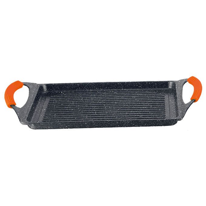 Borella 24770 Sfera Piastra Grill Alluminio Pressofuso 45x27 cm Induzione