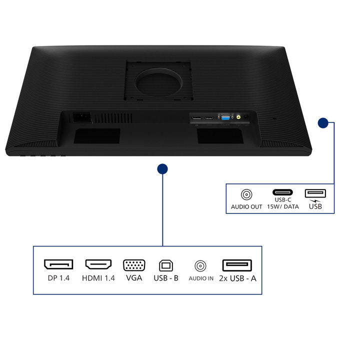 Philips 24B2N3200A-00 Serie 3000 Monitor PC 23.8'' FHD IPS 120Hz Altezza Regolabile colore Nero
