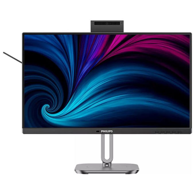 Philips 24B2U4301H-00 Serie 4000 Monitor PC 23.8'' Full HD IPS 120 Hz USB-C Webcam Regolabile colore Grigio