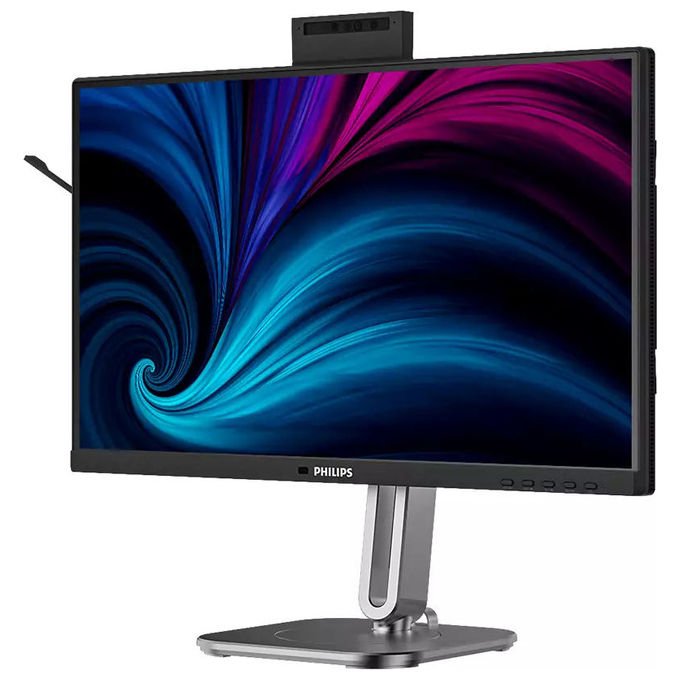 Philips 24B2U4301H-00 Serie 4000 Monitor PC 23.8'' Full HD IPS 120 Hz USB-C Webcam Regolabile colore Grigio