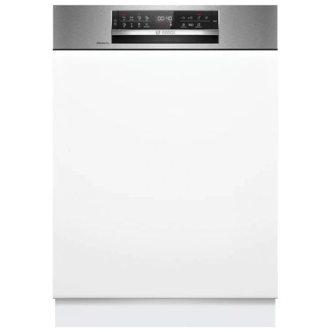 Bosch Serie 6 SMI6ECS12E Lavastoviglie da incasso a scomparsa parziale 14 coperti Classe a Rumorosita' 42 dB Efficient Dry Home Connect 8 programmi Cestelli Max Flex e 3' cestello 60 cm Frontalino Inox